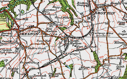Old map of North Skelton in 1925
