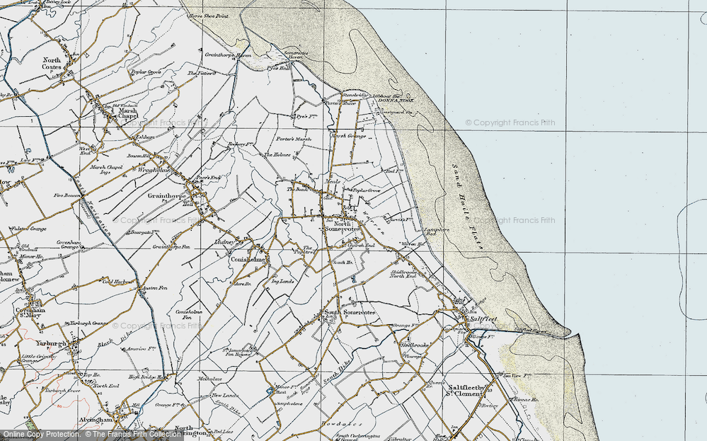 Old Map of North Somercotes, 1923 in 1923