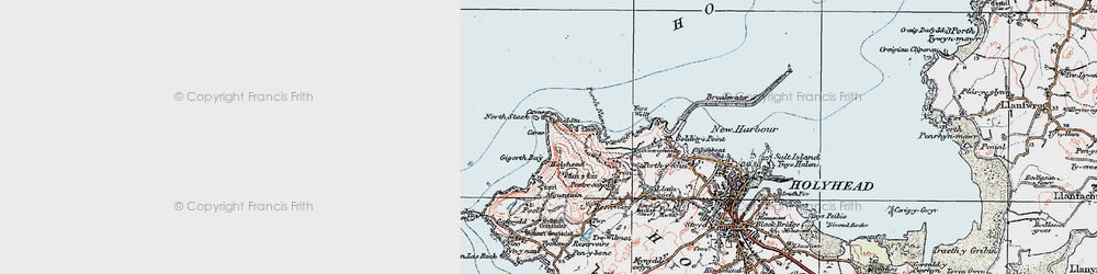 Old map of North Stack in 1922