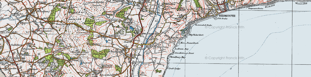 Old map of Anchoring Hill in 1919