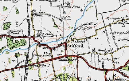 Old map of North Stifford in 1920