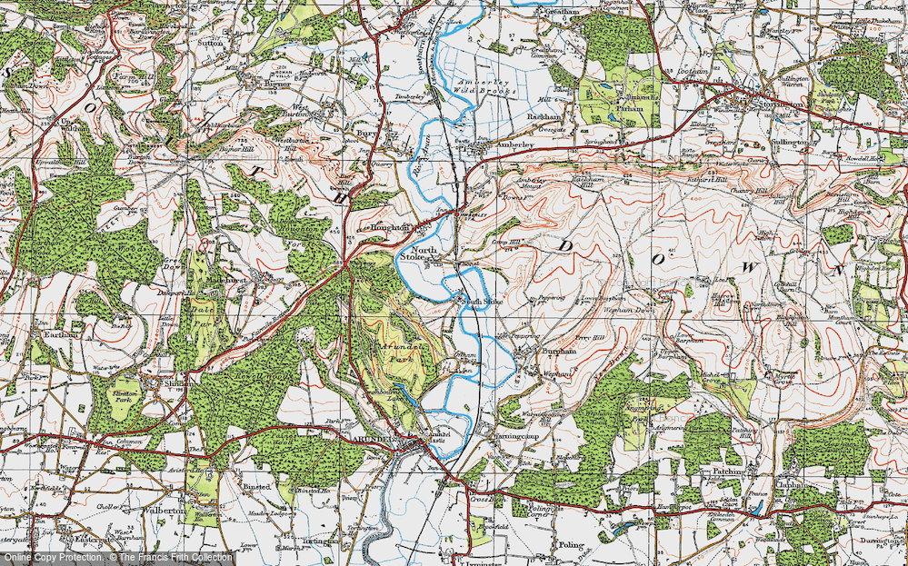 Old Map of North Stoke, 1920 in 1920