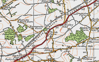 Old map of North Street in 1919