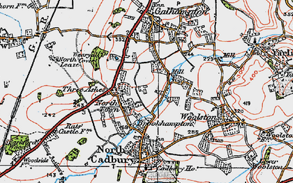 Old map of North Town in 1919