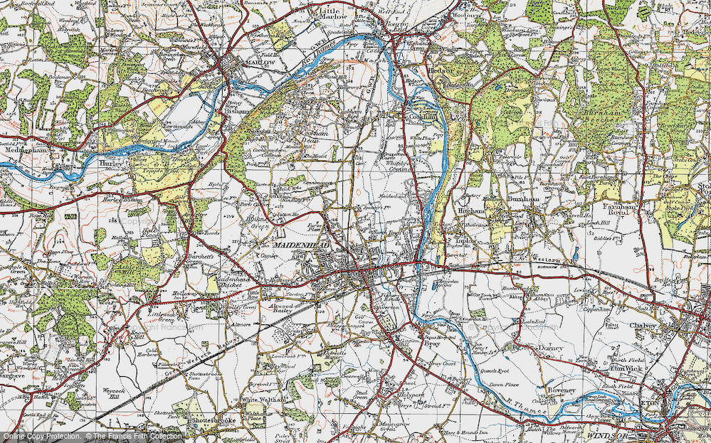 Old Map of North Town, 1919 in 1919