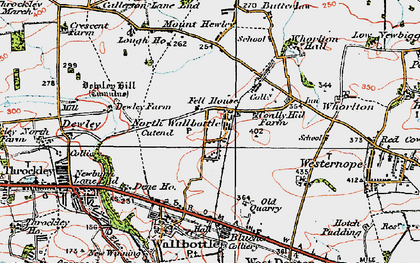 Old map of North Walbottle in 1925