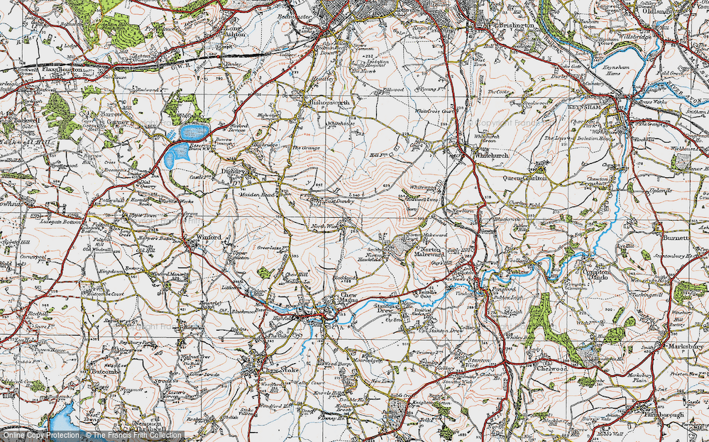 Historic Ordnance Survey Map of North Wick, 1919