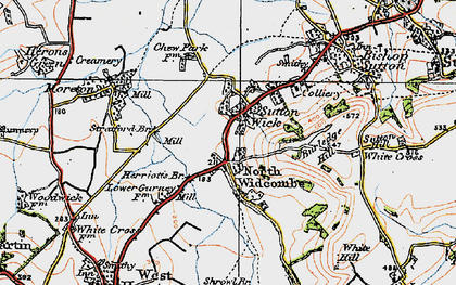 Old map of North Widcombe in 1919