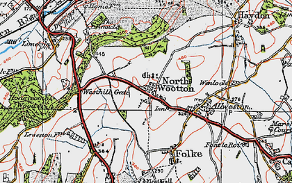 Old map of Westhill Lodge in 1919