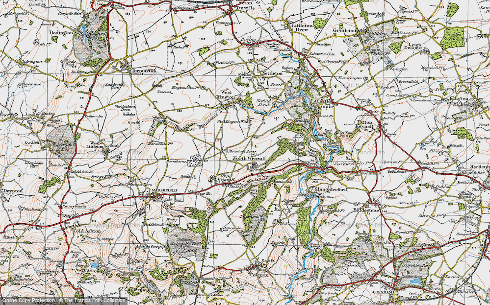 Old Map of North Wraxall, 1919 in 1919