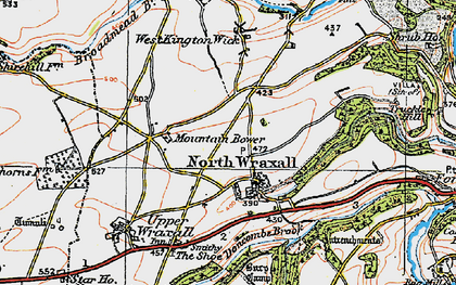 Old map of North Wraxall in 1919