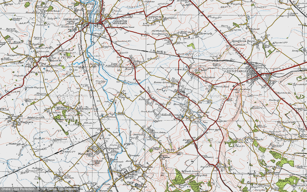 Old Map of Northall, 1920 in 1920