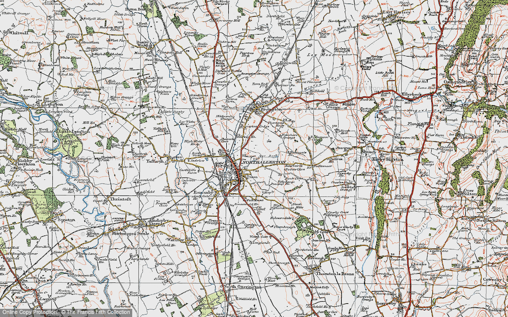 Old Map of Northallerton, 1925 in 1925