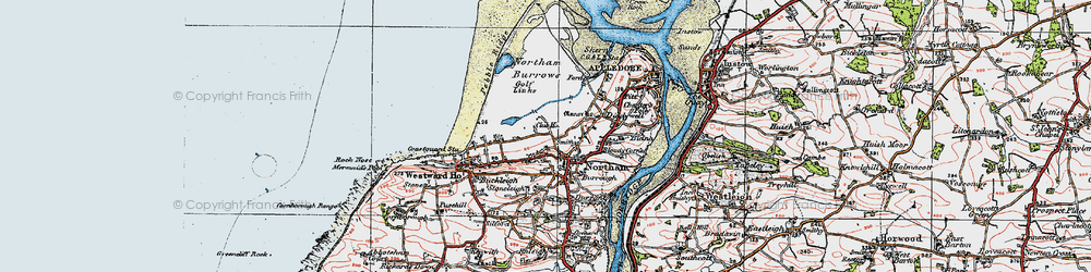 Old map of Northam in 1919