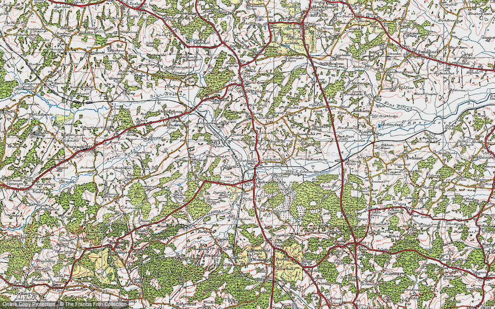 Old Map of Northbridge Street, 1921 in 1921