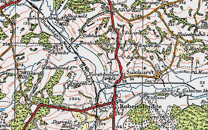 Old map of Northbridge Street in 1921