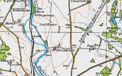 Old map of Northbrook in 1919