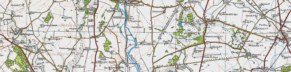 Old map of Northbrook in 1919