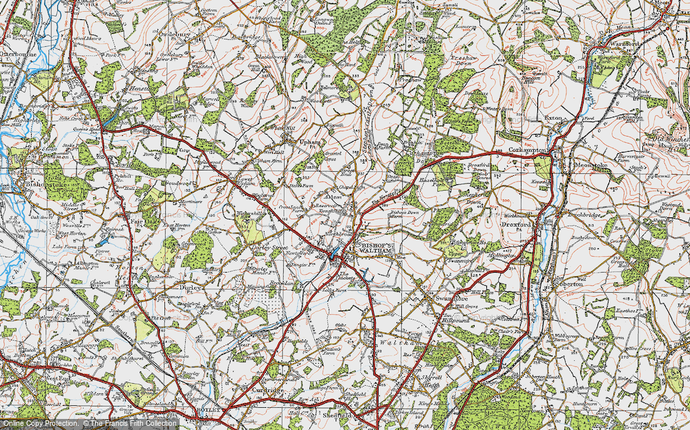 Old Map of Northbrook, 1919 in 1919