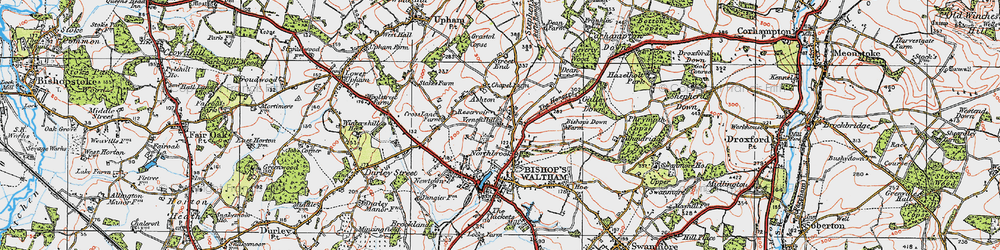 Old map of Northbrook in 1919