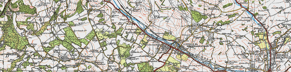 Old map of Northchurch in 1920