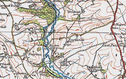 Old map of Boyton Mill in 1919