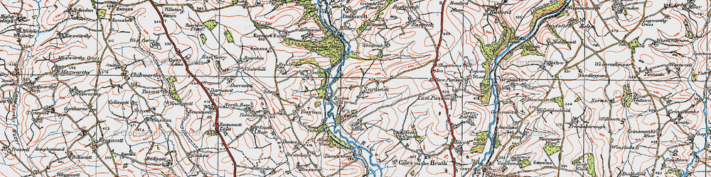 Old map of Boyton Mill in 1919