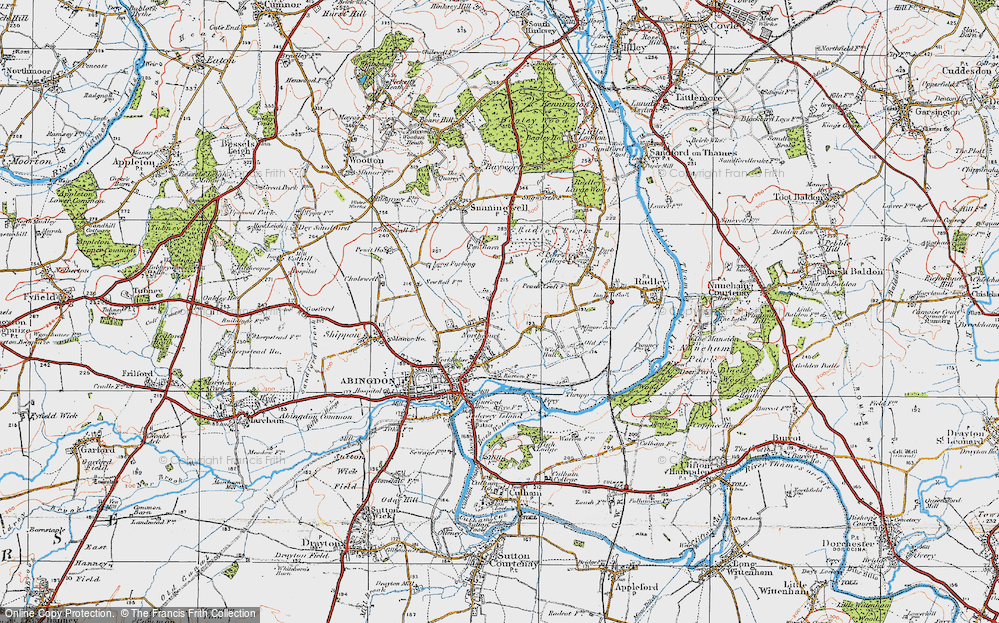 Old Map of Northcourt, 1919 in 1919