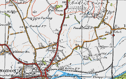 Old map of Northcourt in 1919
