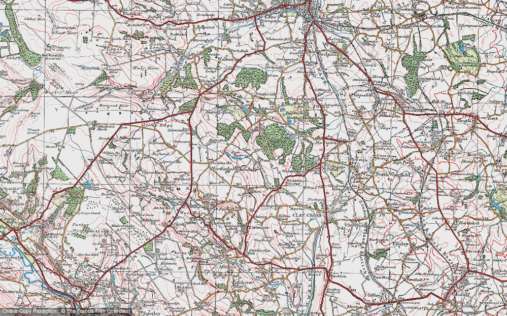 Old Map of Northedge, 1923 in 1923
