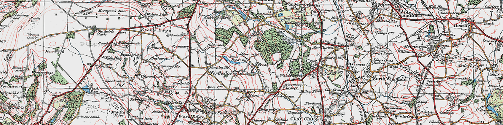 Old map of Northedge in 1923