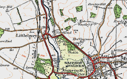 Old map of Northend in 1920