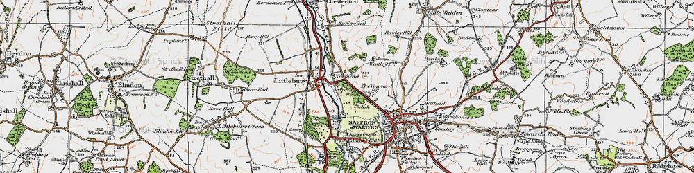 Old map of Northend in 1920
