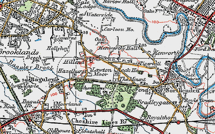 Old map of Northern Moor in 1923