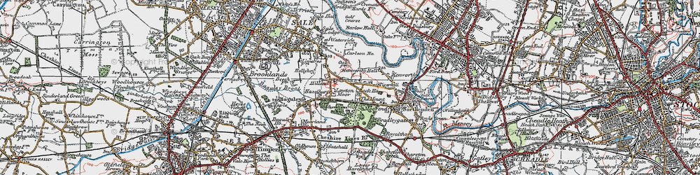 Old map of Northern Moor in 1923