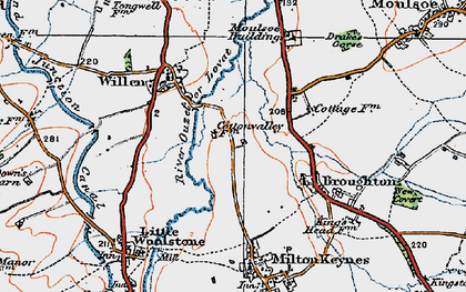 Old map of Northfield in 1919
