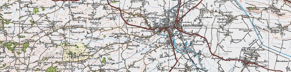 Old map of Northfield in 1919