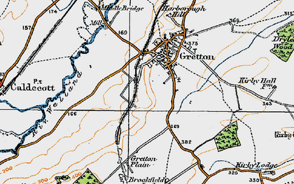 Old map of Corby Tunnel in 1920