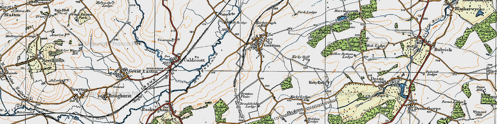 Old map of Brookfield Plantation in 1920