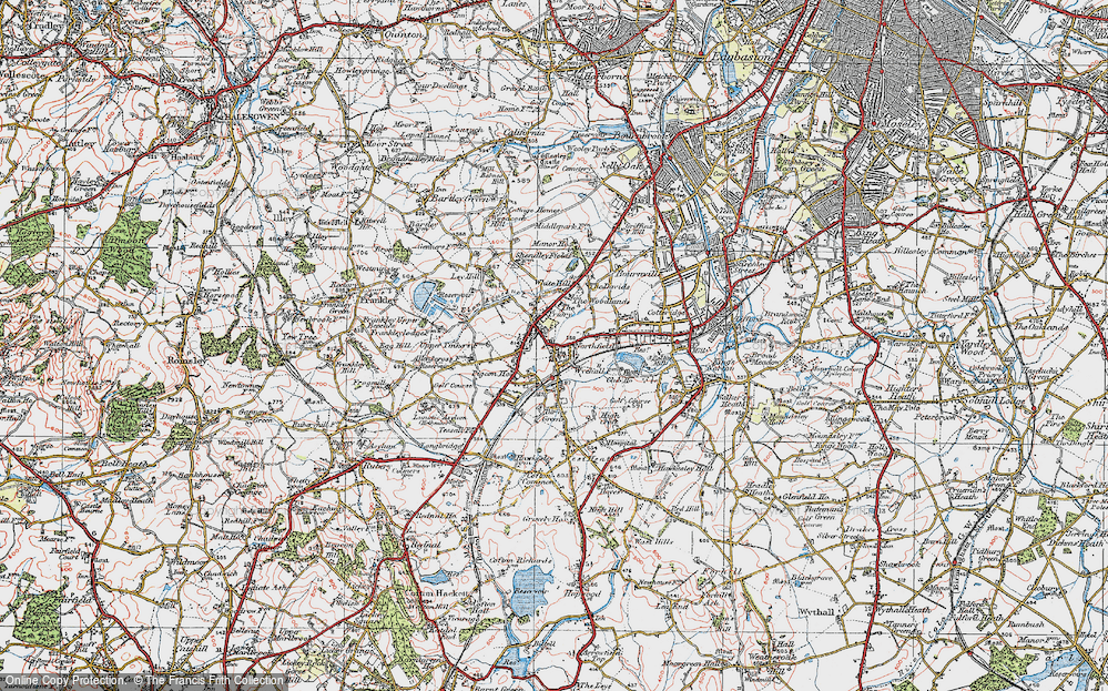 Old Map of Northfield, 1921 in 1921