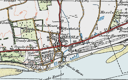 Old map of Northfield in 1924