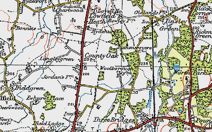 Old map of Northgate in 1920