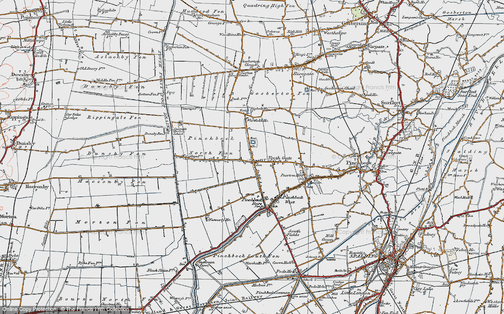 Old Map of Northgate, 1922 in 1922