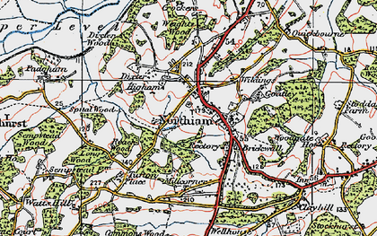 Old map of Northiam in 1921