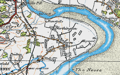 Old map of Northington in 1919