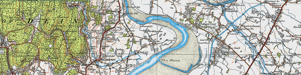 Old map of Northington in 1919