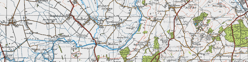 Old map of Northmoor in 1919