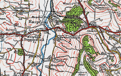 Old map of Northmostown in 1919