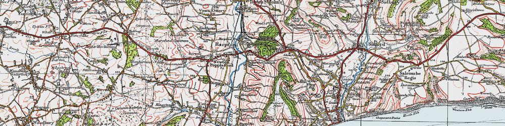 Old map of Northmostown in 1919