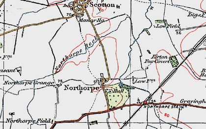 Old map of Northorpe in 1923